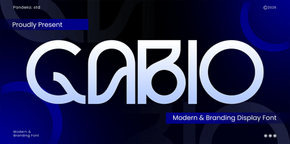 Gabio Font Poster 1