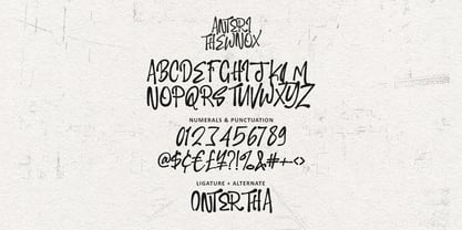MC Anteri Thewnox Font Poster 7