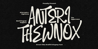 MC Anteri Thewnox Font Poster 1