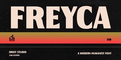 Freyca Font Poster 1
