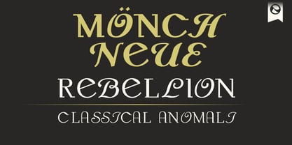 Monch Neue Rebellion Font Poster 1