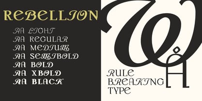 Monch Neue Rebellion Font Poster 2