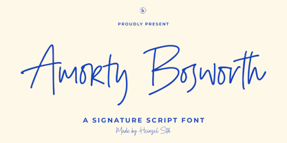 Amorty Bosworth Font Poster 1