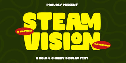 Steam Vision Font Poster 1