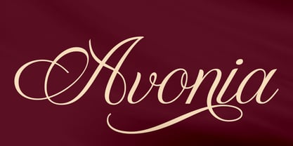Avonia Font Poster 1