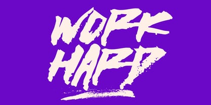 Stroked Brush Font Poster 5