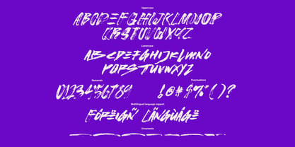 Stroked Brush Font Poster 13