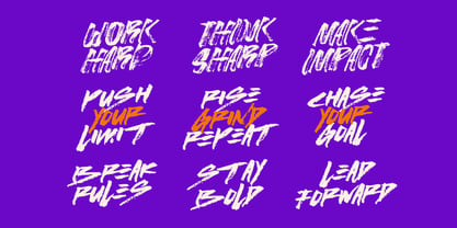 Stroked Brush Font Poster 7
