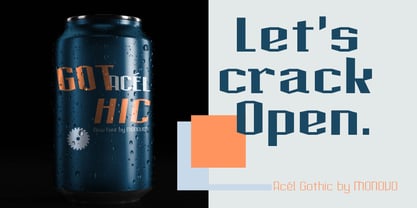 Acel Gothic Font Poster 10