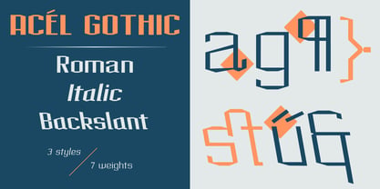 Acel Gothic Font Poster 1
