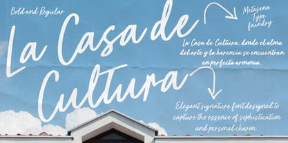 La Casa de Cultura Font Poster 1