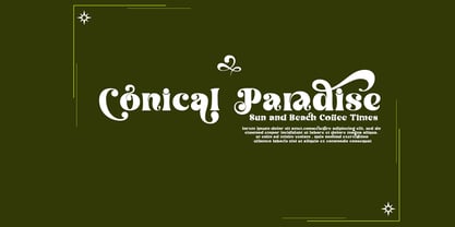 Conical Paradise Font Poster 2