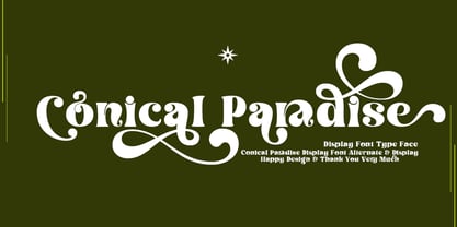 Conical Paradise Font Poster 1