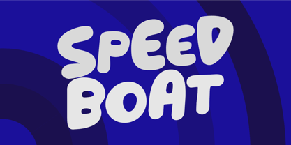 Speed Boat Font Poster 1