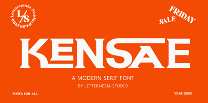 Kensae Font Poster 1
