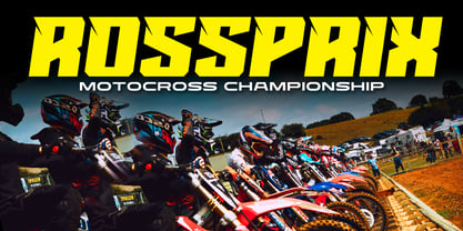Borone Racing Font Poster 2