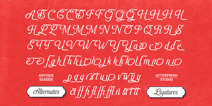 Antique Seaside Font Poster 12