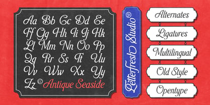 Antique Seaside Font Poster 10