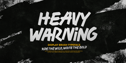 Heavy Warning Font Poster 1