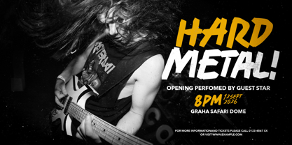 Heavy Warning Font Poster 4