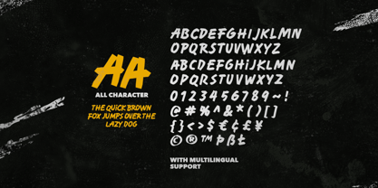 Heavy Warning Font Poster 9