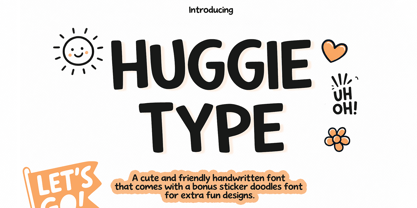Huggie Type Font Poster 1