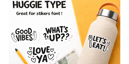 Huggie Type Font Poster 5
