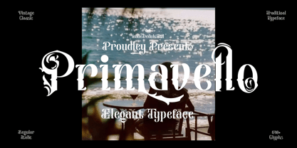 Primavello Font Poster 1