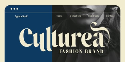 Agesta Serif Font Poster 3