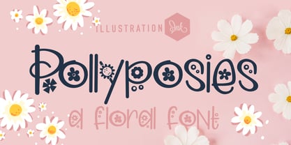 PN Pollyposies Font Poster 1