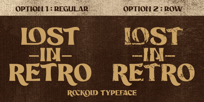 Rockold Font Poster 3