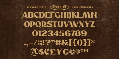 Rockold Font Poster 13