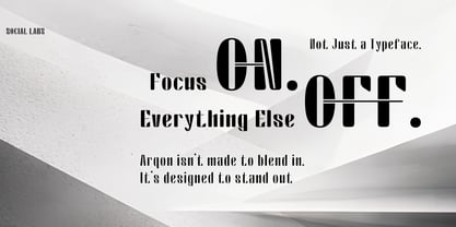 Arqon Font Poster 2