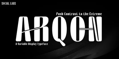 Arqon Font Poster 1