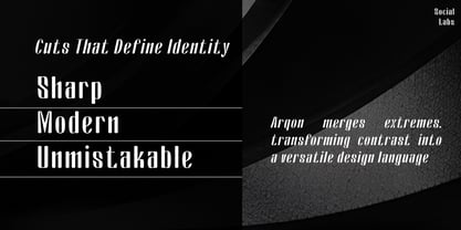 Arqon Font Poster 7