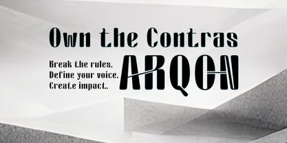 Arqon Font Poster 9