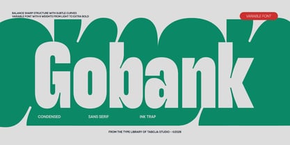 TBJ Gobank Font Poster 1