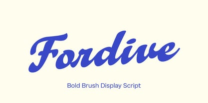 Fordive Font Poster 1