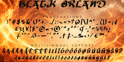 Black Orland Font Poster 5