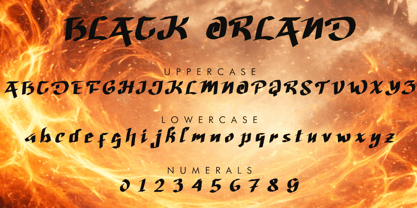 Black Orland Font Poster 4