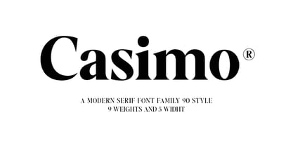 Casimo Font Poster 1