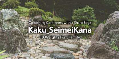 Kaku Seimei Kana Font Poster 1