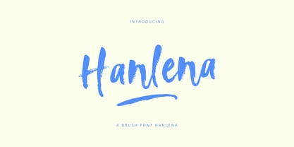 Hanlena Brush Font Poster 1