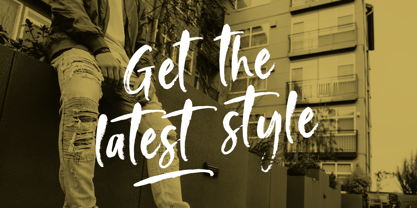 Hanlena Brush Font Poster 3