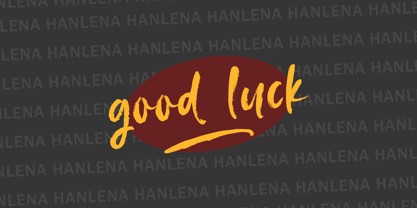 Hanlena Brush Font Poster 10