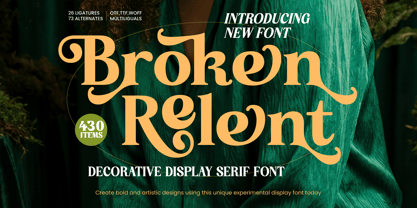 Broken Relent Font Poster 1