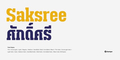 Saksree Font Poster 1