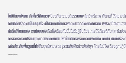 Saksree Font Poster 4