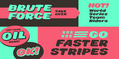 Victory Lane Font Poster 13