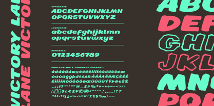 Victory Lane Font Poster 3